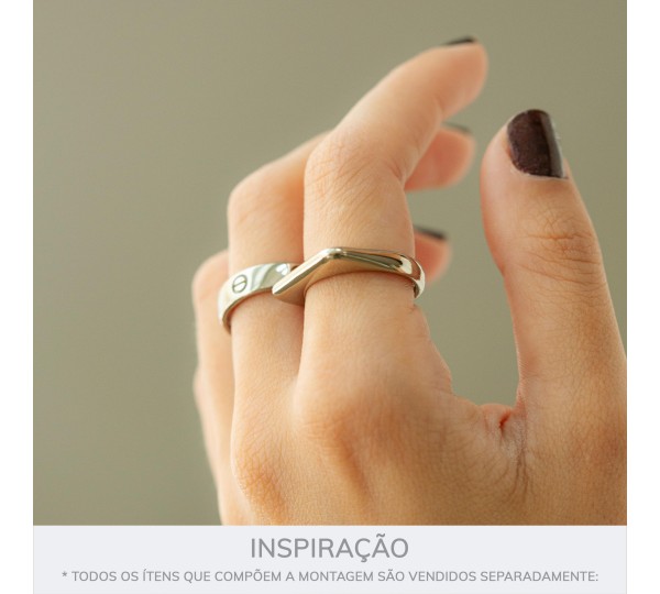 Anel Minimalista Níquel N° 18