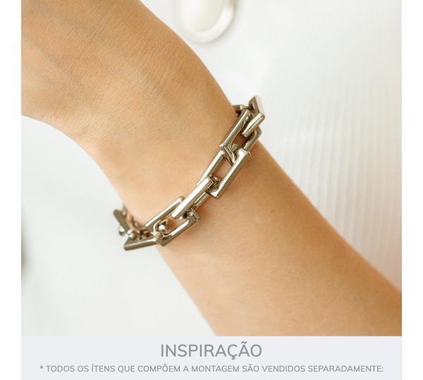 Bridão Minimalista Níquel 160mm