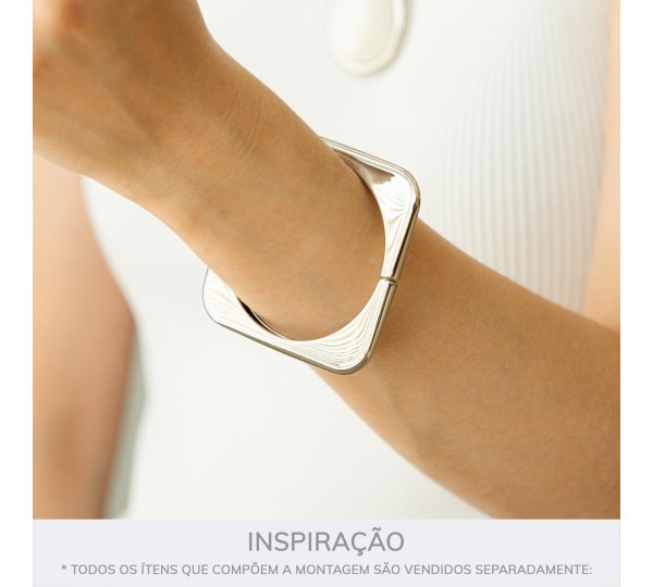 Pulseira Minimalista Níquel 68mm