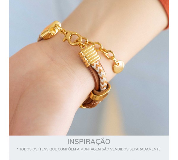 Pingente Redondo Liso Ouro 10mm