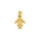 Pingente Menina Ouro com Argola 18mm