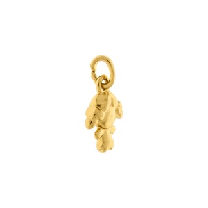 Pingente Menina Ouro com Argola 18mm