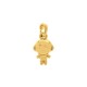 Pingente Menino Ouro com Argola 18mm