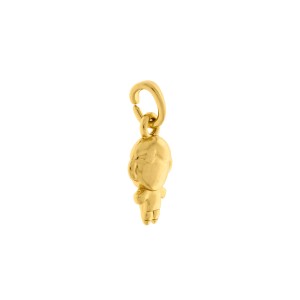 Pingente Menino Ouro com Argola 18mm