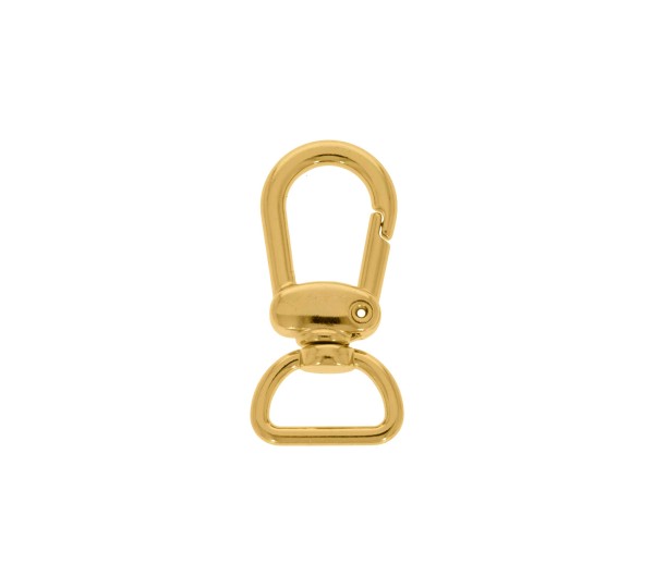 Mosquetão Ouro 43mm com Abertura 15mm