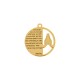 Pingente Oração Pai Nosso Ouro 30mm