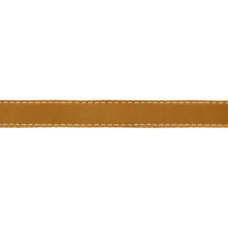 Tira de Courinho Caramelo com Costura Crú 10mm