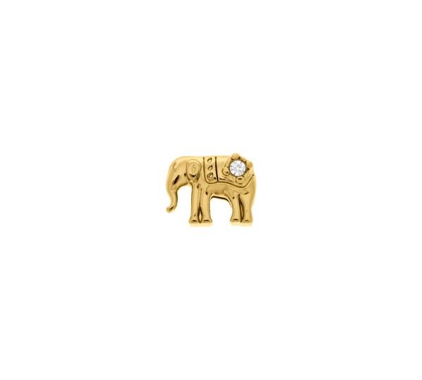 Passador Elefante Ouro com Strass 13mm