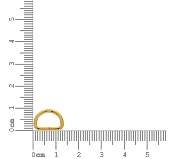 Meia Argola Ouro 12mm