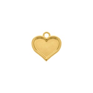 Pingente Coração Ouro 21mm