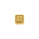 Berloque Letra B Ouro 10mm