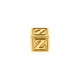 Berloque Letra Z Ouro 10mm