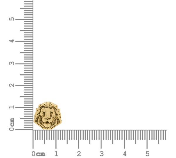 Berloque Leão Ouro 13mm