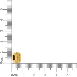 Berloque Redondo Ouro Texturizado 9,5mm