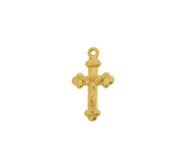 Pingente Jesus Crucificado Ouro 20mm