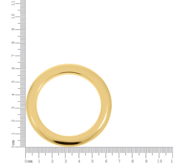 Argola Injetada Ouro 64mm
