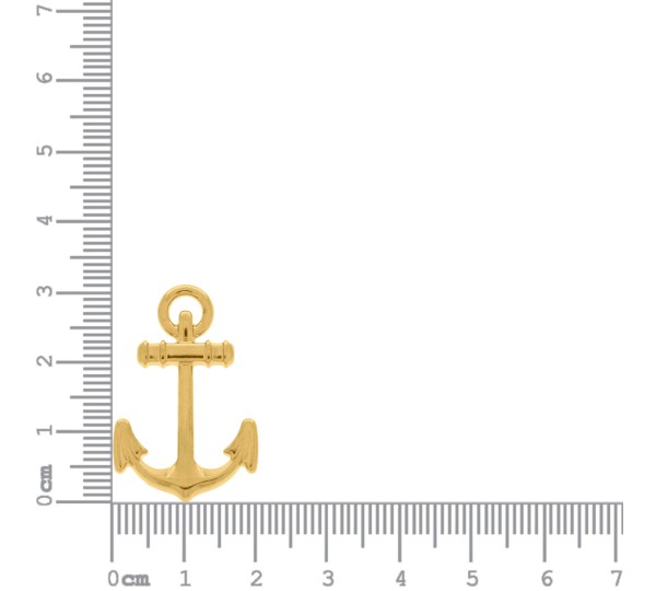 Pingente Âncora Ouro 31mm