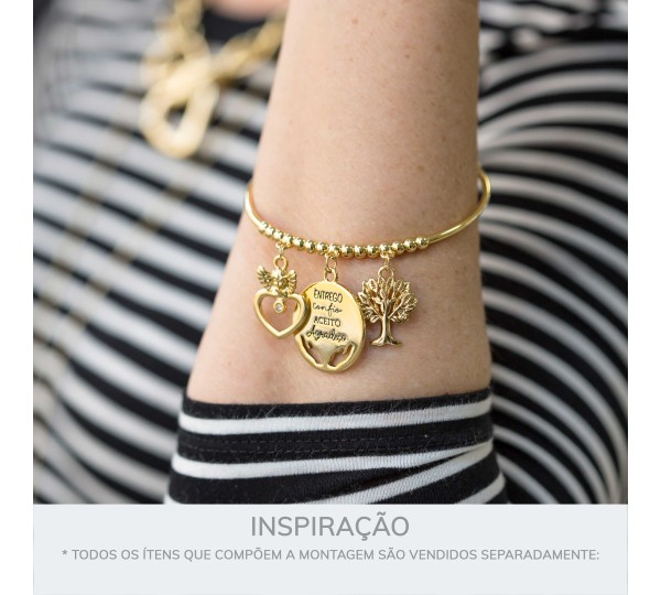 Pingente Árvore da Vida Ouro 22mm