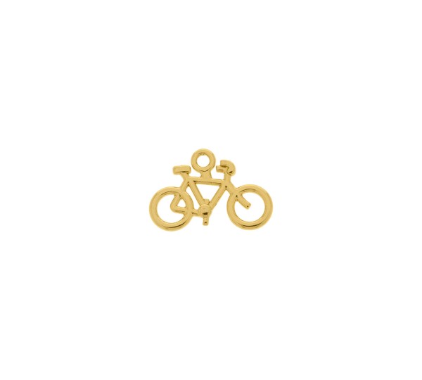 Pingente Bicicleta Ouro 21mm