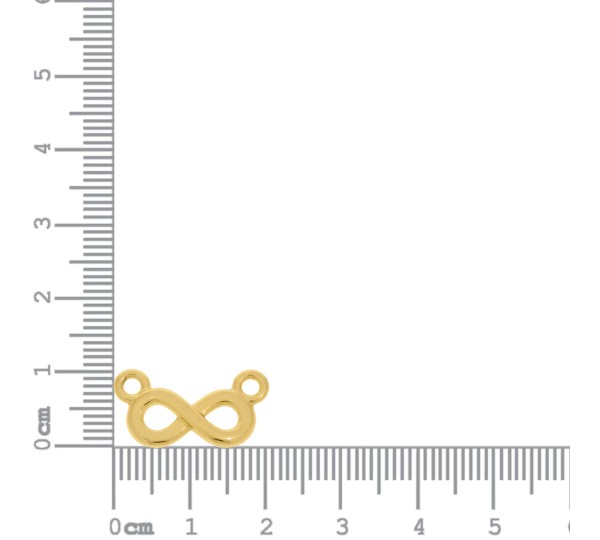 Pingente Infinito Ouro 20mm