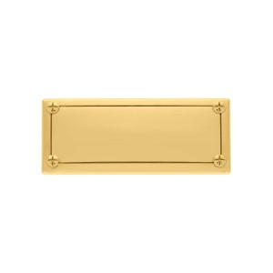 Placa Retangular Ouro com Parafuso 82mm