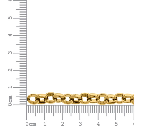 Corrente Elo Português Ouro de 6,5mm
