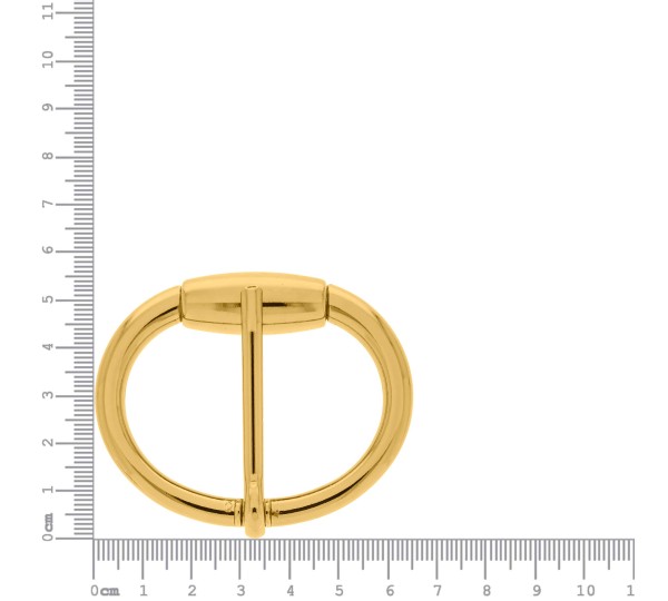 Fivela com rolete em Ouro 53mm