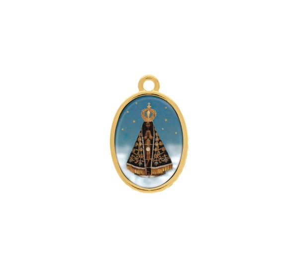 Pingente Nossa Senhora Aparecida Ouro 23mm