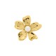 Broche de Flor Ouro com Pérola 44mm