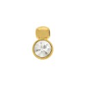 Pingente Ouro com Strass 16mm