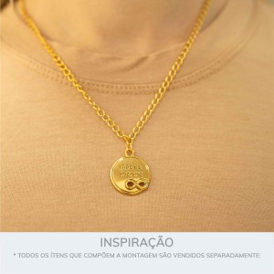 Pingente Mãe de Menino Ouro 27mm