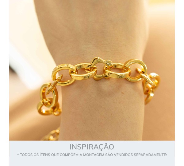Bridão Ouro com Flor 160mm