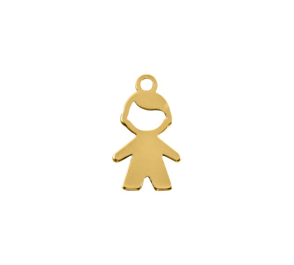 Pingente Menino Ouro 20mm