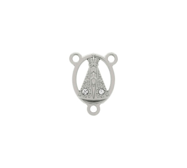 Entremeio Terço Nossa Senhora Níquel 20mm