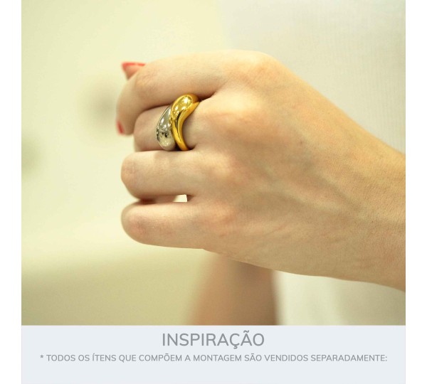 Anel Gota Ouro N° 21
