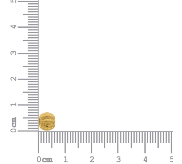 Entremeio Frizado Ouro 6mm