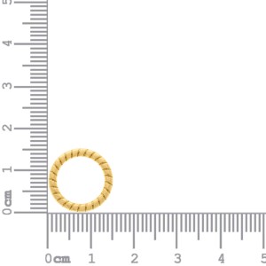 Argola Trabalhada Ouro 15mm