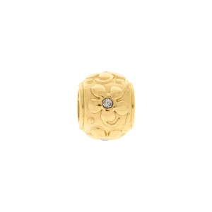 Entremeio Floral Ouro 13mm