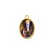 Pingente Medalha Nossa Senhora de Lourdes Ouro 23mm