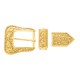 Conjunto de Fivela Ouro com ponteira 20mm