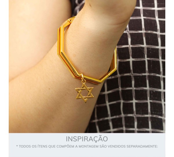Pingente Estrela de Davi Ouro 24mm