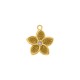 Pingente Flor Ouro 24mm