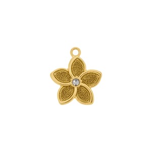 Pingente Flor Ouro 24mm