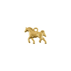Pingente Cavalo Ouro 19mm
