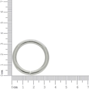 Argola Redonda Níquel 34mm