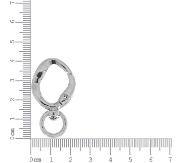 Mosquetão Orgânico Níquel 41mm