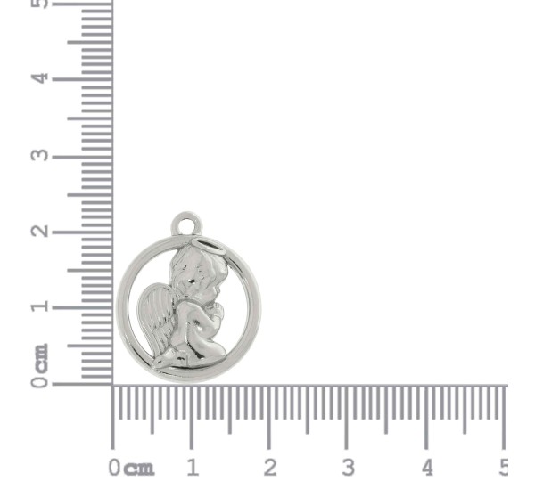 Pingente Anjinho Níquel 22mm