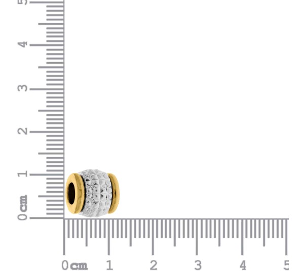 Passador Níquel com Ouro 11mm