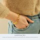 Pulseira Ouro com Strass 68mm