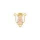 Entremeio Terço Anjo Ouro com Rosa 23mm
